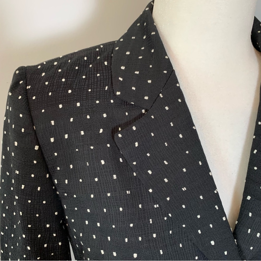 Lafeyette 148 New York Polka Dot Blazer Jacket Sz 2 - Picture 2 of 14